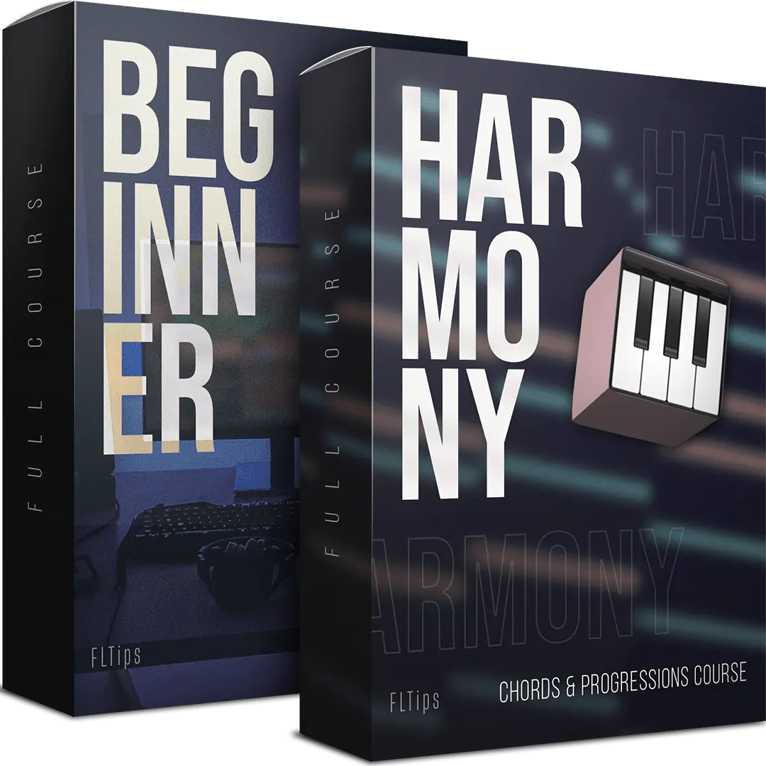 fl studio beginner to intermediate and harmony music theory courses bundle